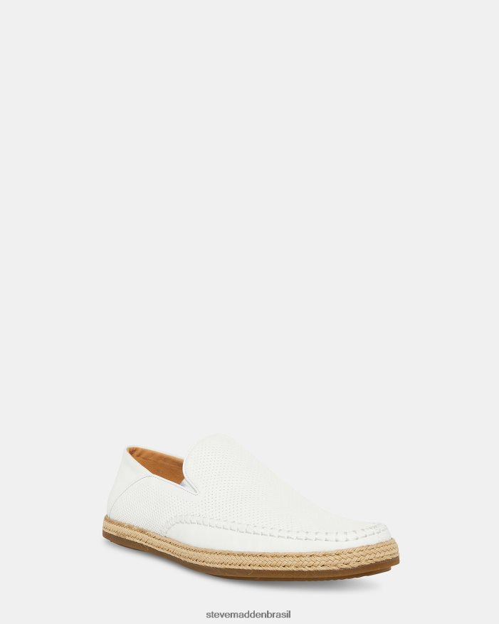 calçados couro branco homens Steve Madden caydenn ZTFPZH1070