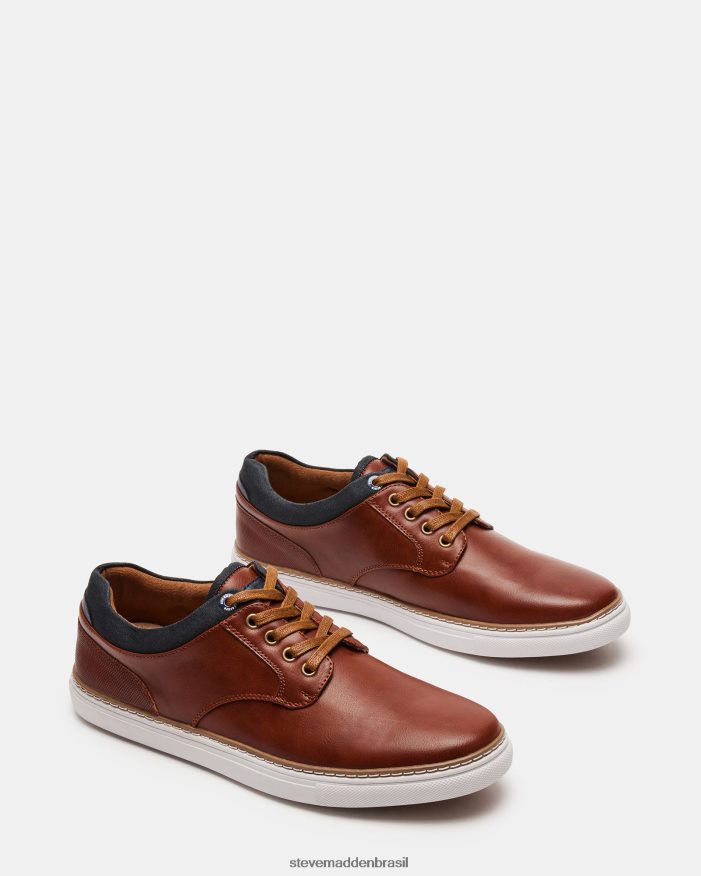 calçados couro bronzeado homens Steve Madden ravina ZTFPZH898