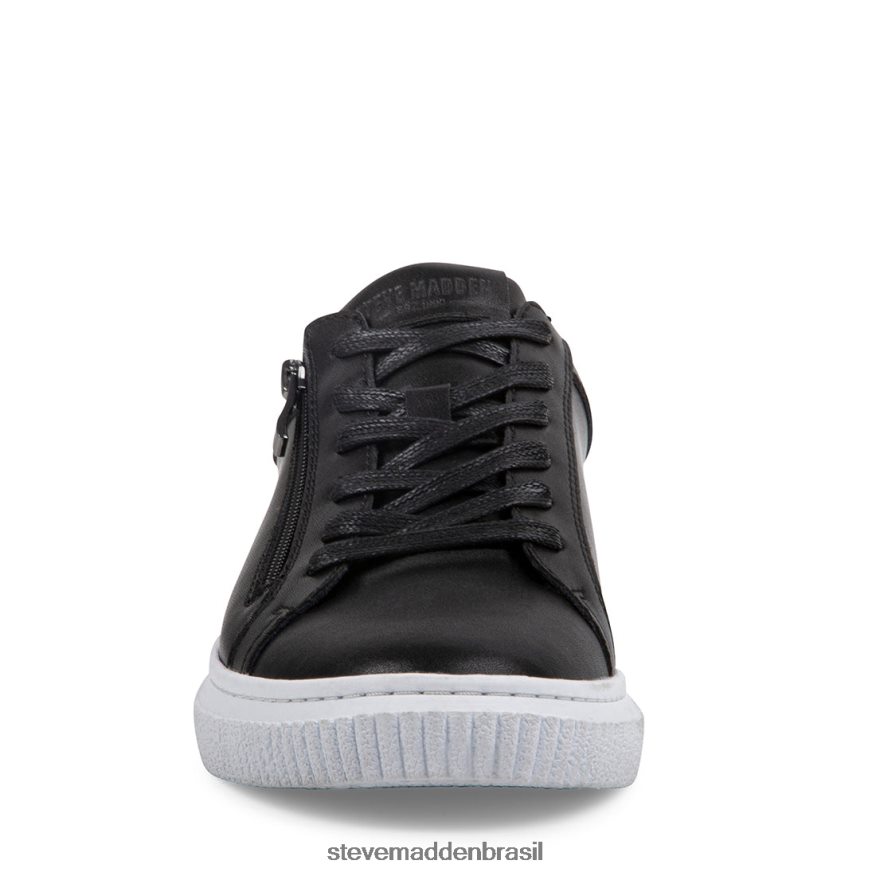 calçados couro preto homens Steve Madden niziam ZTFPZH906