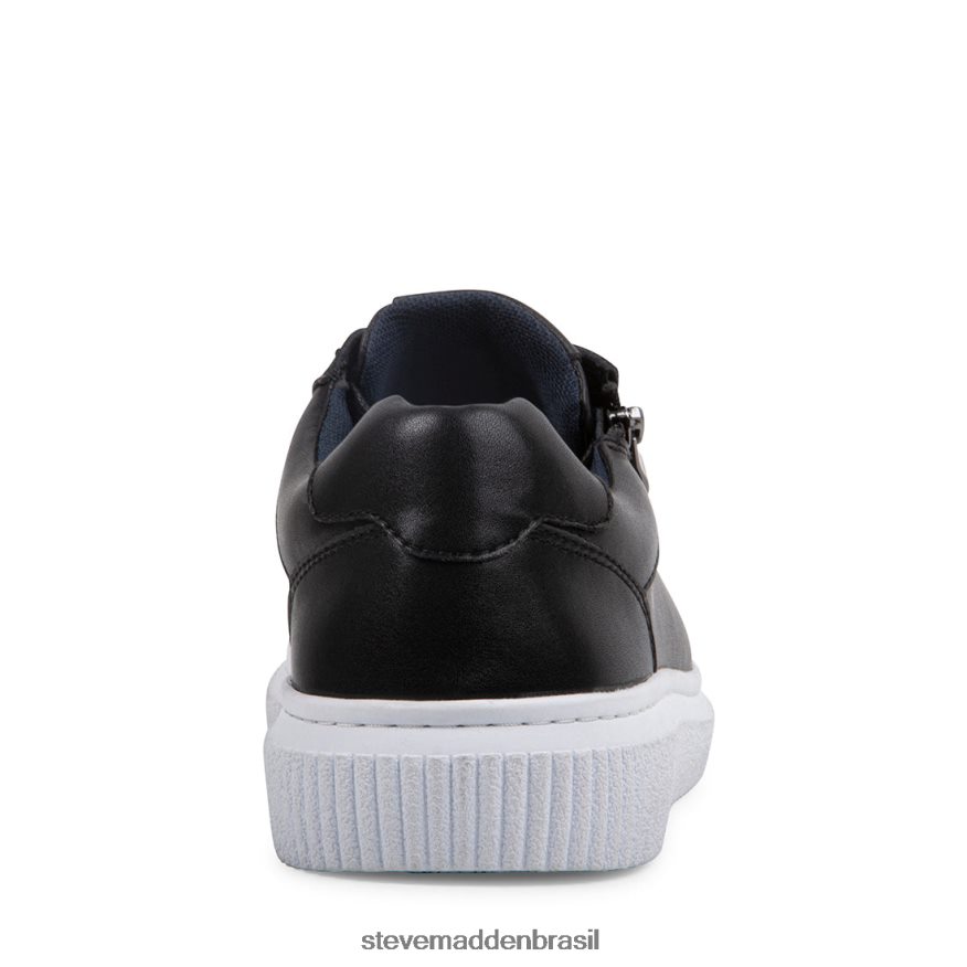 calçados couro preto homens Steve Madden niziam ZTFPZH906