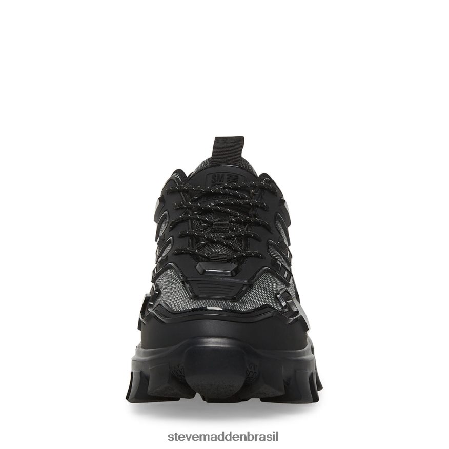 calçados prata negra homens Steve Madden Ponce ZTFPZH899