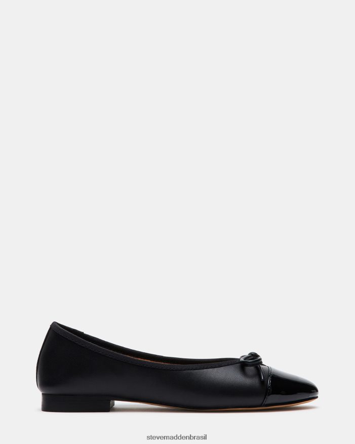 calçados couro preto mulheres Steve Madden Ellison ZTFPZH503