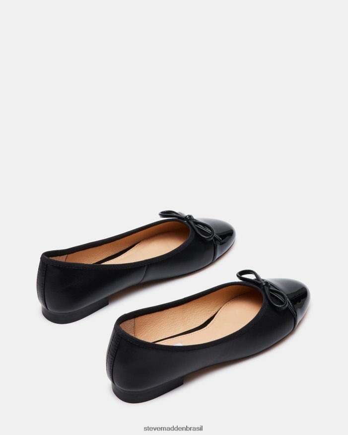 calçados couro preto mulheres Steve Madden Ellison ZTFPZH503