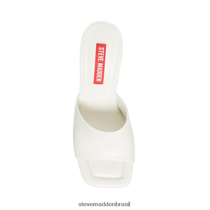 calçados couro branco mulheres Steve Madden selene ZTFPZH569