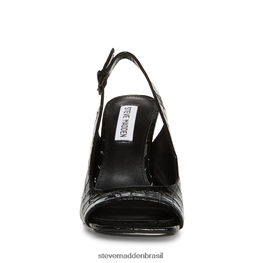 calçados crocodilo preto mulheres Steve Madden Esme ZTFPZH526