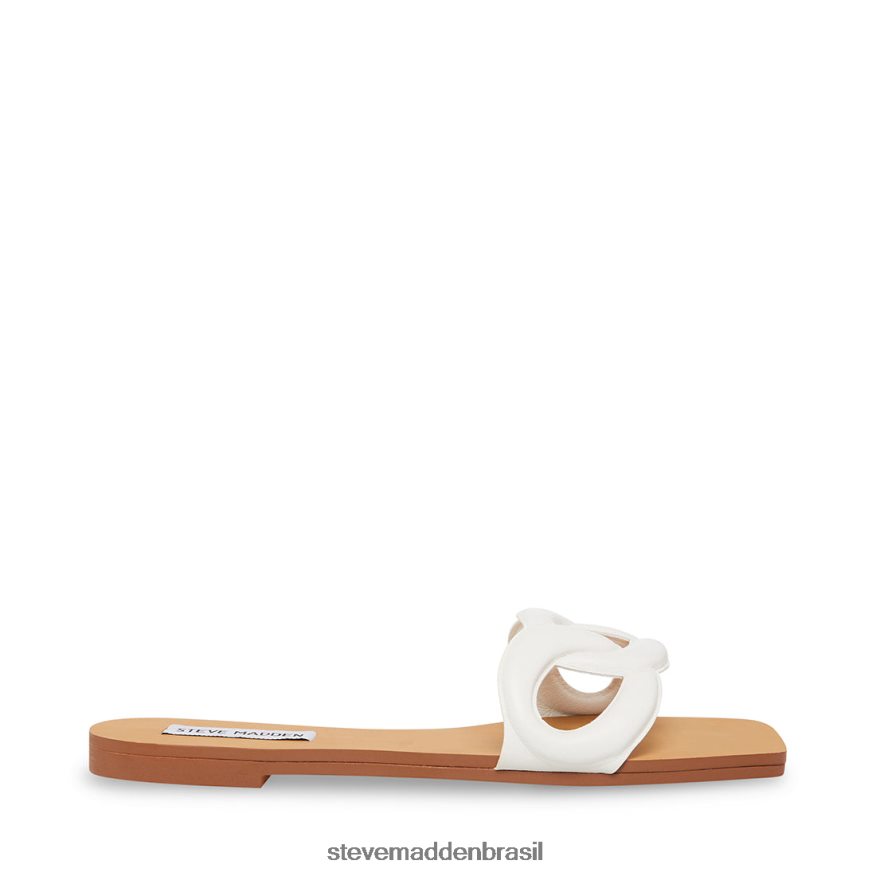 calçados couro branco mulheres Steve Madden Márcia ZTFPZH195