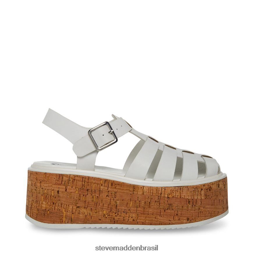 calçados couro branco mulheres Steve Madden lazlo ZTFPZH154