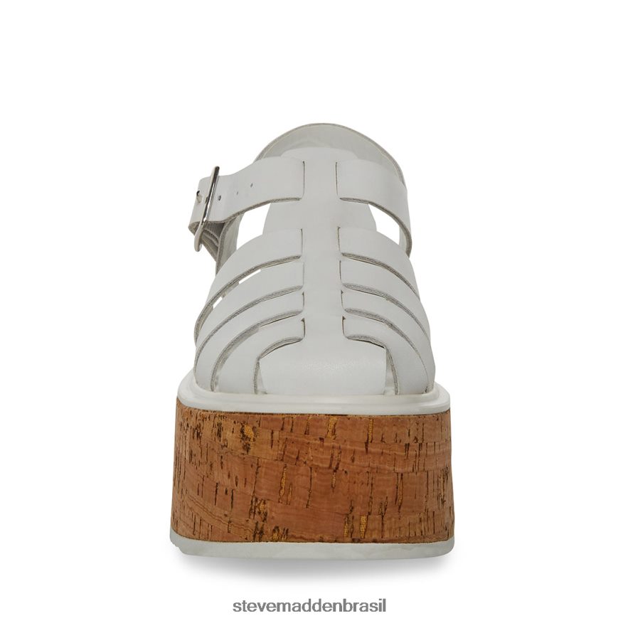 calçados couro branco mulheres Steve Madden lazlo ZTFPZH154