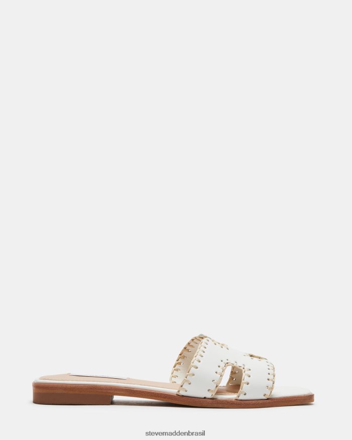 calçados couro branco mulheres Steve Madden tecido hadyn ZTFPZH31