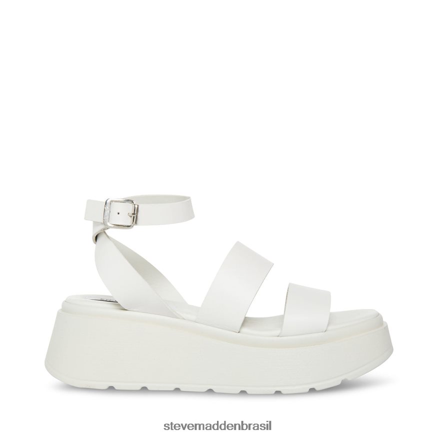 calçados couro branco mulheres Steve Madden tenisi ZTFPZH27