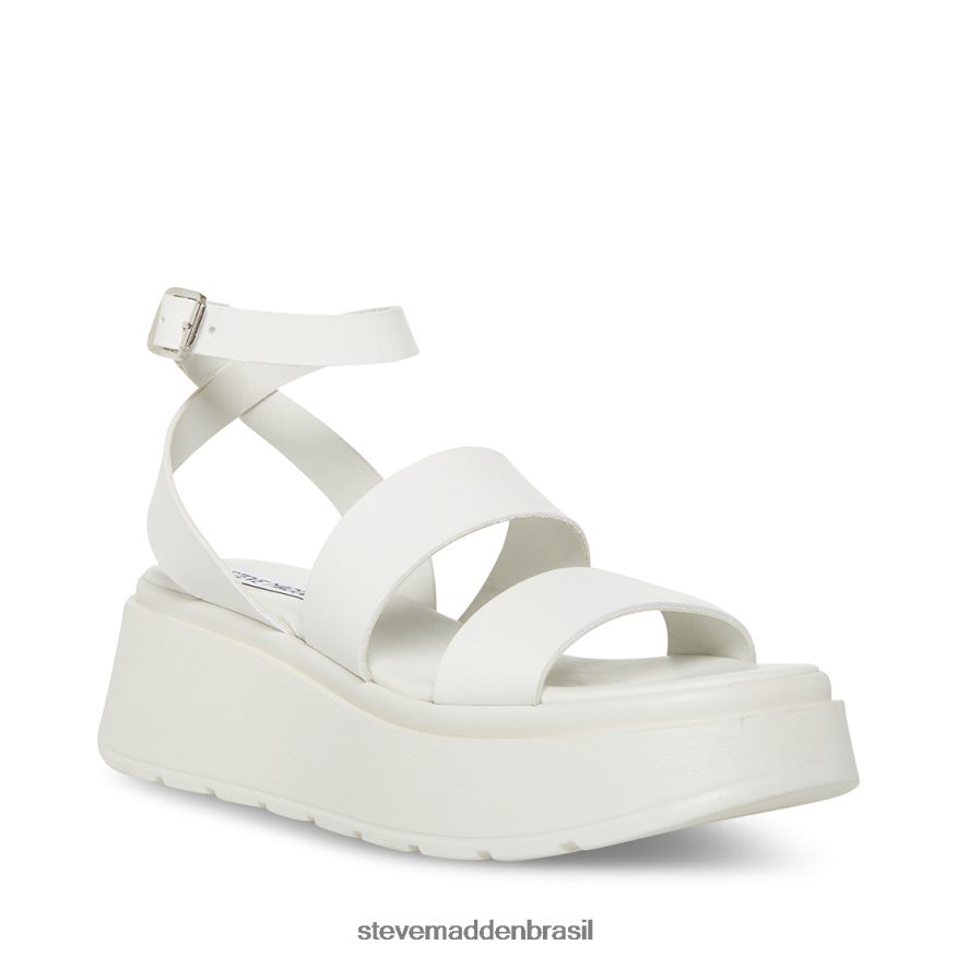 calçados couro branco mulheres Steve Madden tenisi ZTFPZH27