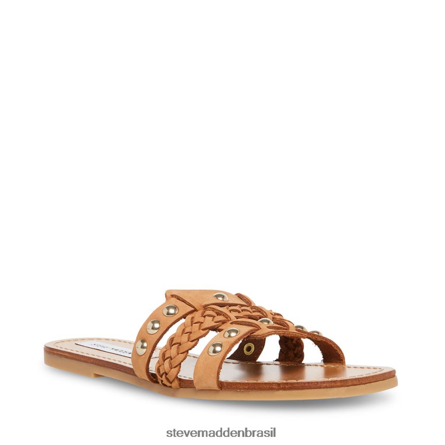 calçados couro bronzeado mulheres Steve Madden paraíso ZTFPZH137