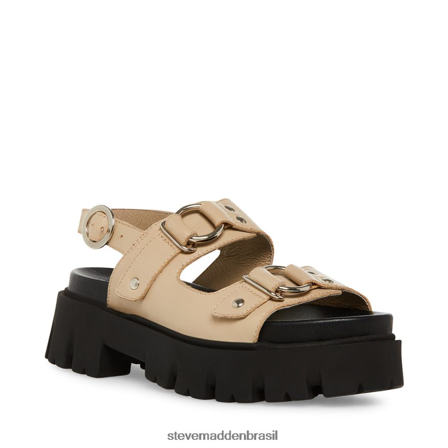 calçados couro cáqui mulheres Steve Madden Garrick ZTFPZH152