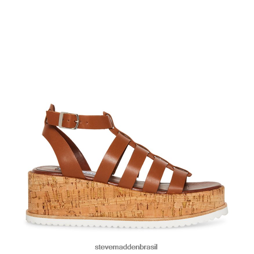 calçados couro conhaque mulheres Steve Madden Kaydee ZTFPZH142