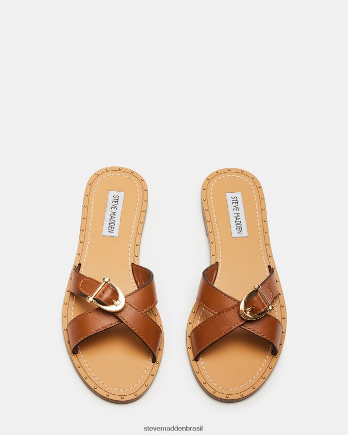 calçados couro conhaque mulheres Steve Madden rizz ZTFPZH95