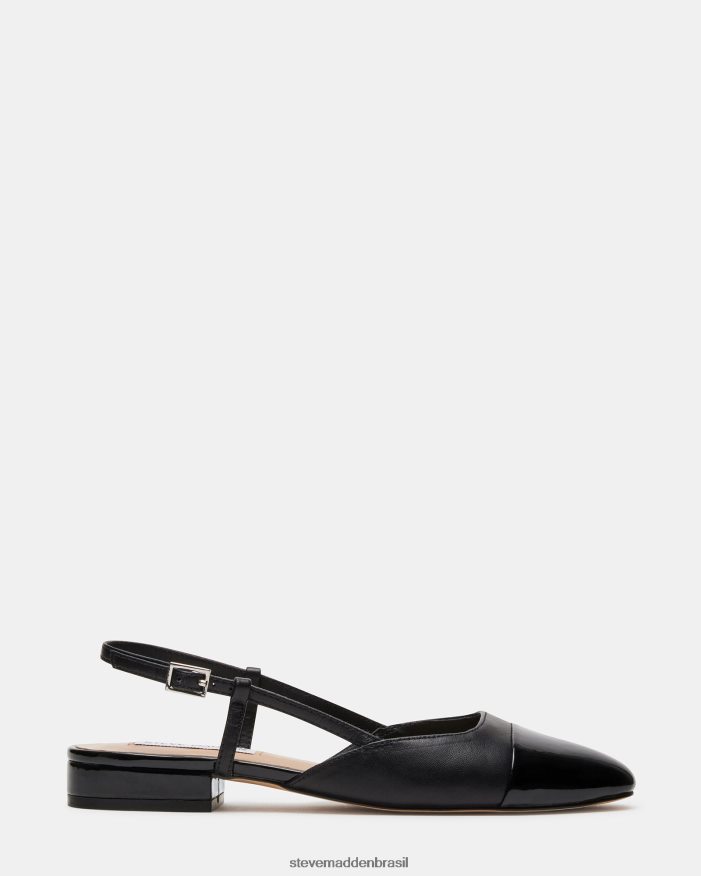 calçados couro preto mulheres Steve Madden Belinda ZTFPZH504