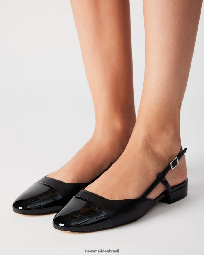 calçados couro preto mulheres Steve Madden Belinda ZTFPZH504