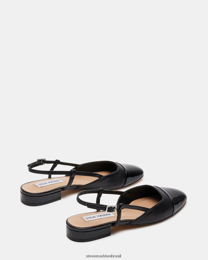 calçados couro preto mulheres Steve Madden Belinda ZTFPZH504