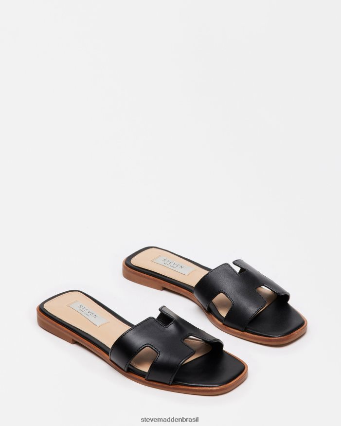 calçados couro preto mulheres Steve Madden Hadyn ZTFPZH10