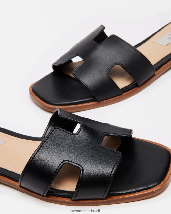 calçados couro preto mulheres Steve Madden Hadyn ZTFPZH10