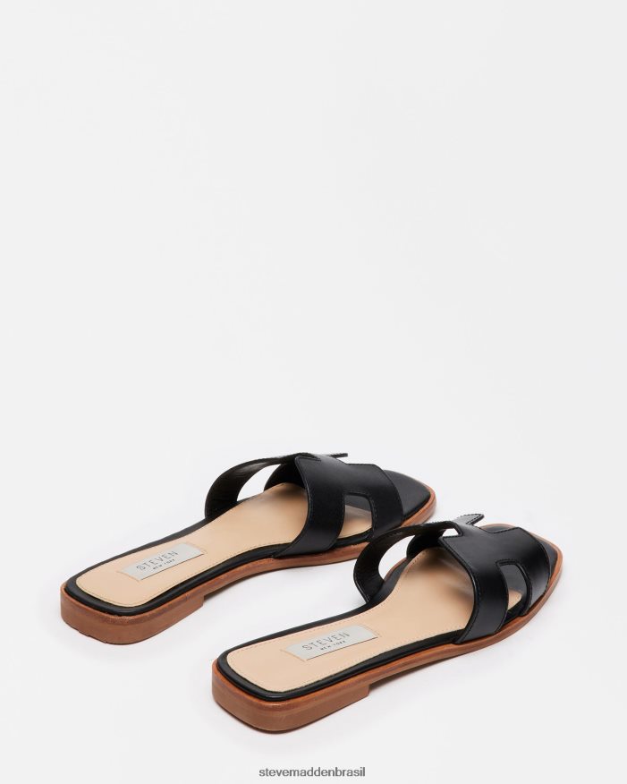 calçados couro preto mulheres Steve Madden Hadyn ZTFPZH10