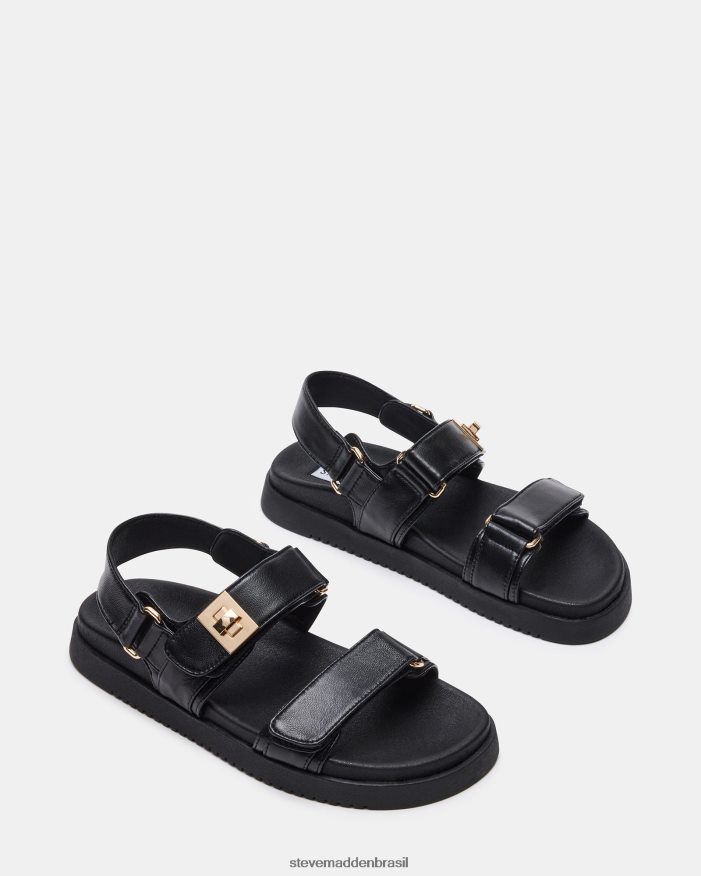 calçados couro preto mulheres Steve Madden Mona ZTFPZH3