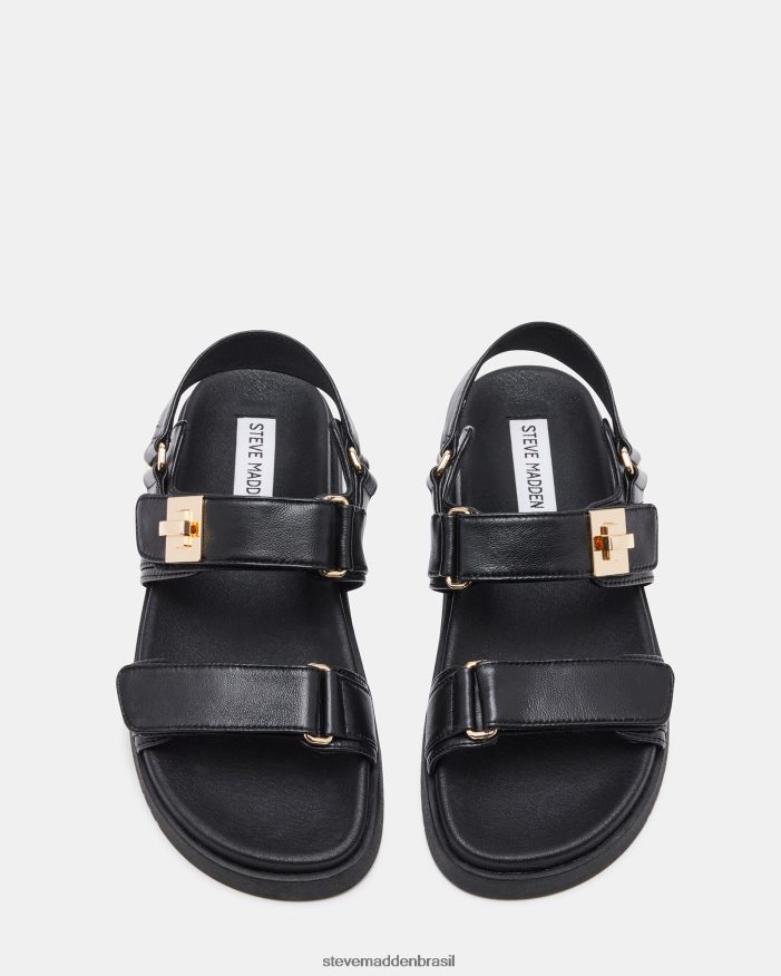 calçados couro preto mulheres Steve Madden Mona ZTFPZH3