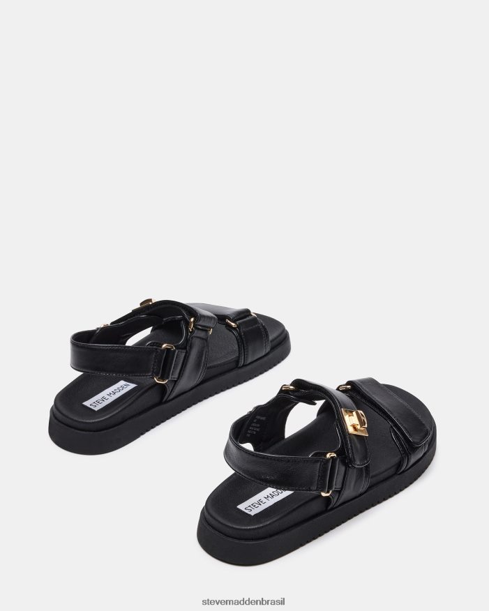 calçados couro preto mulheres Steve Madden Mona ZTFPZH3