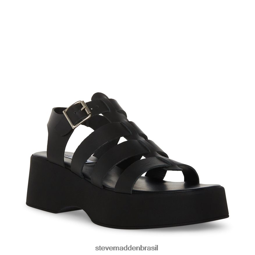 calçados couro preto mulheres Steve Madden Sarai ZTFPZH159