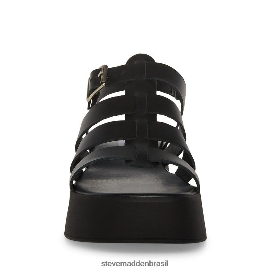 calçados couro preto mulheres Steve Madden Sarai ZTFPZH159