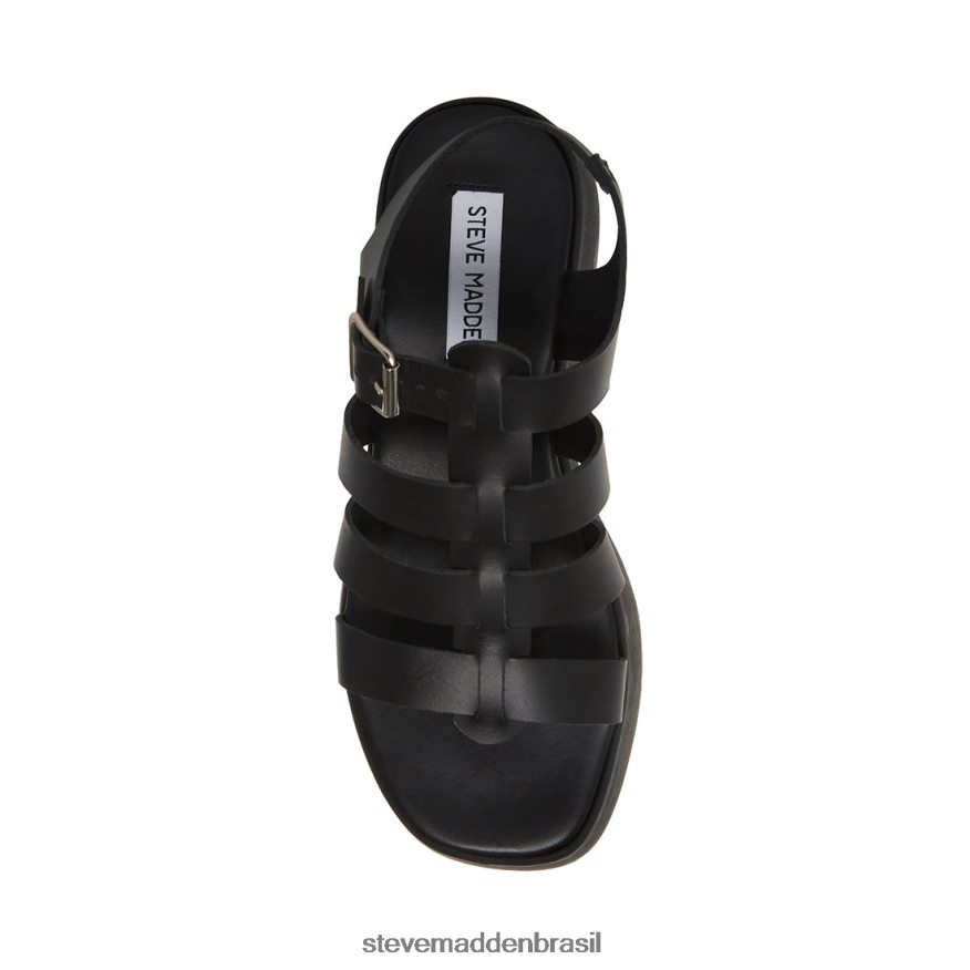 calçados couro preto mulheres Steve Madden Sarai ZTFPZH159