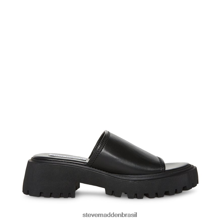 calçados couro preto mulheres Steve Madden Sofia ZTFPZH151