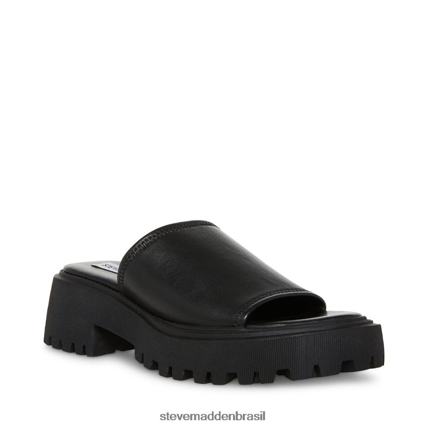 calçados couro preto mulheres Steve Madden Sofia ZTFPZH151