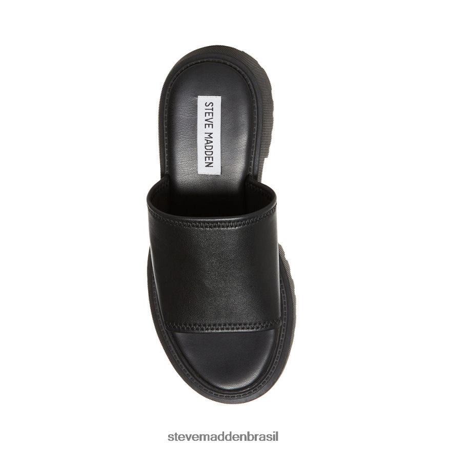 calçados couro preto mulheres Steve Madden Sofia ZTFPZH151