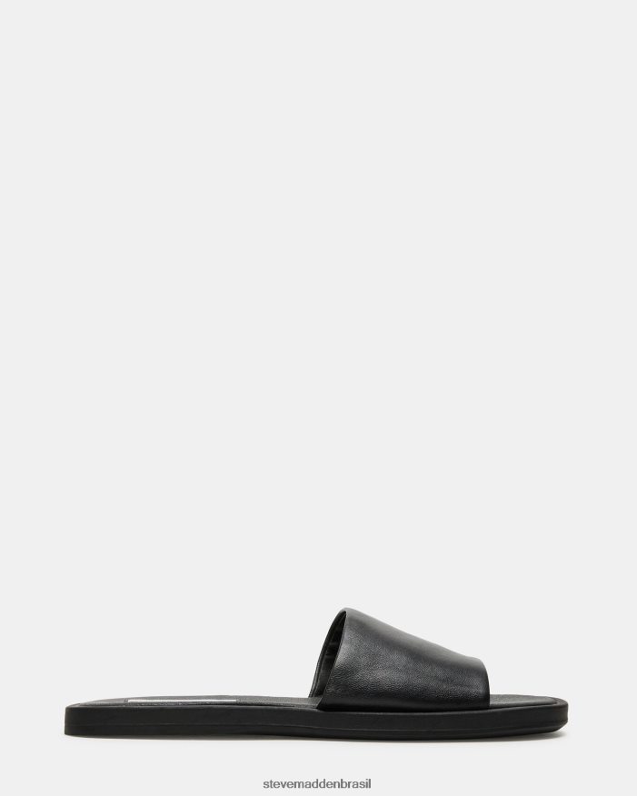 calçados couro preto mulheres Steve Madden kaya ZTFPZH30