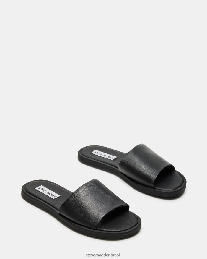 calçados couro preto mulheres Steve Madden kaya ZTFPZH30