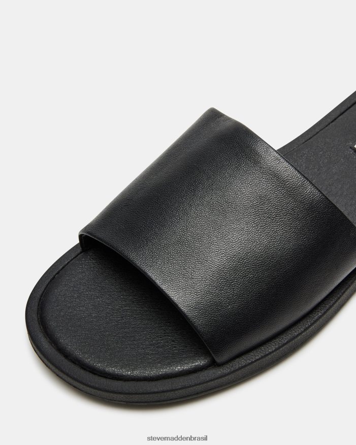 calçados couro preto mulheres Steve Madden kaya ZTFPZH30