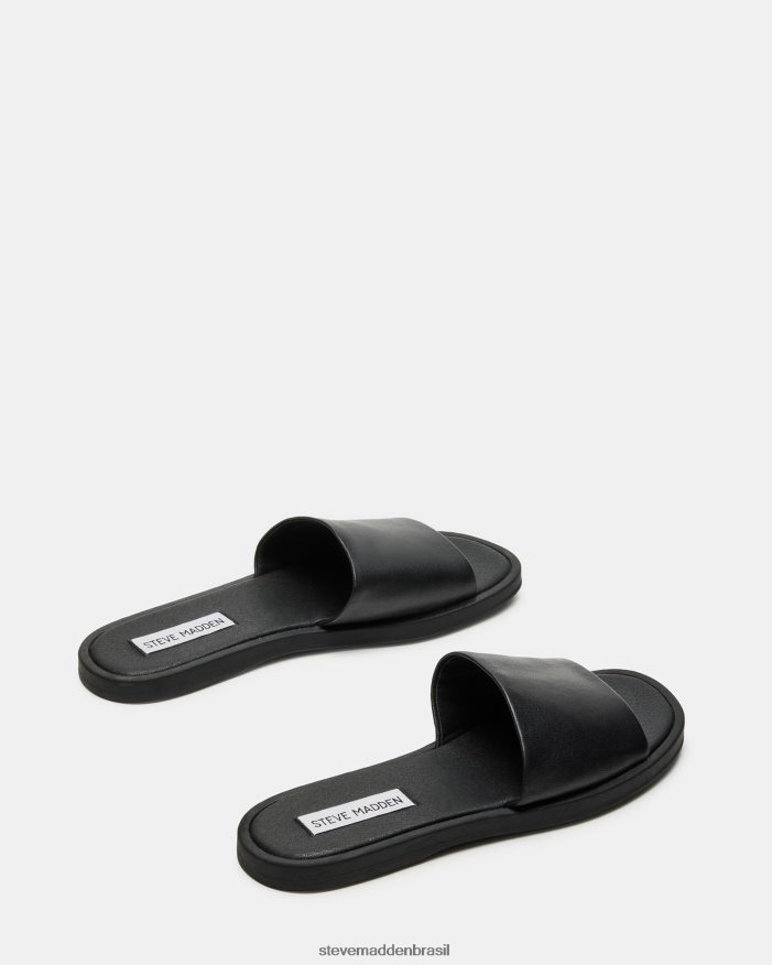 calçados couro preto mulheres Steve Madden kaya ZTFPZH30