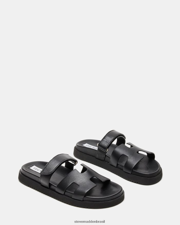 calçados couro preto mulheres Steve Madden talvez ZTFPZH1