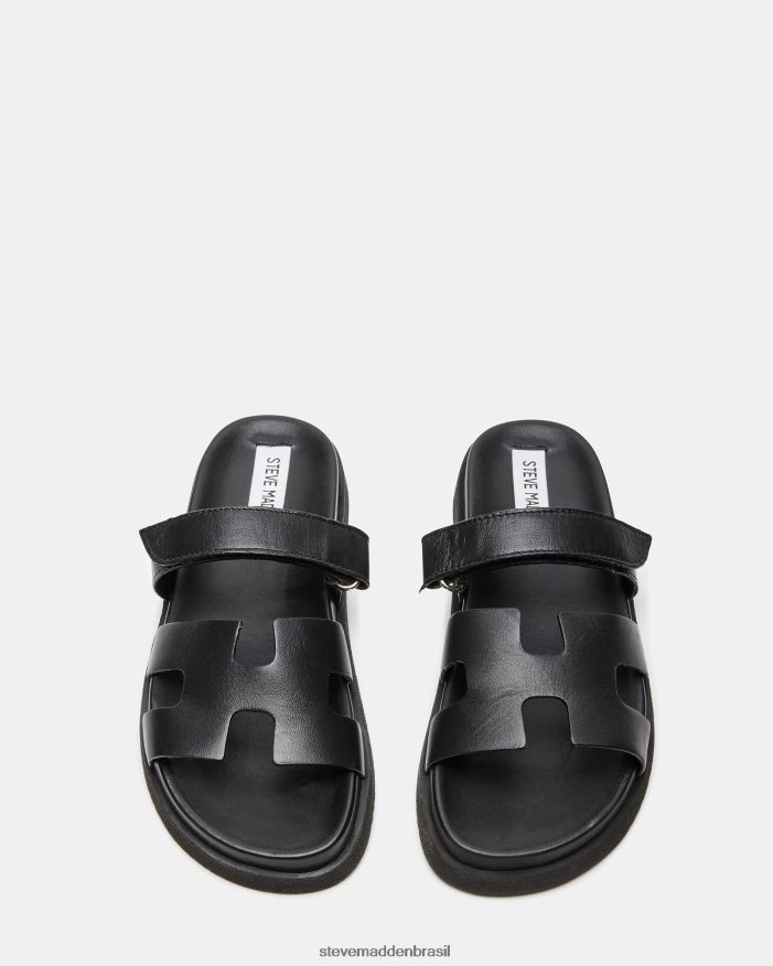 calçados couro preto mulheres Steve Madden talvez ZTFPZH1