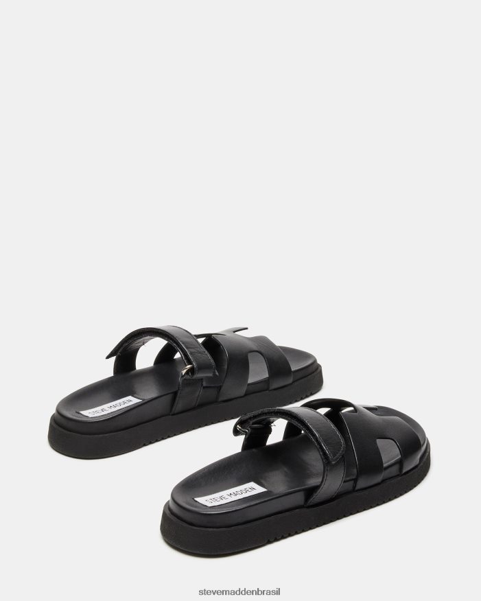 calçados couro preto mulheres Steve Madden talvez ZTFPZH1