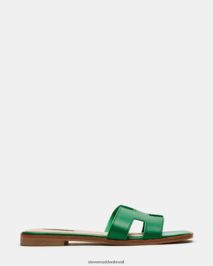 calçados couro verde mulheres Steve Madden Hadyn ZTFPZH37