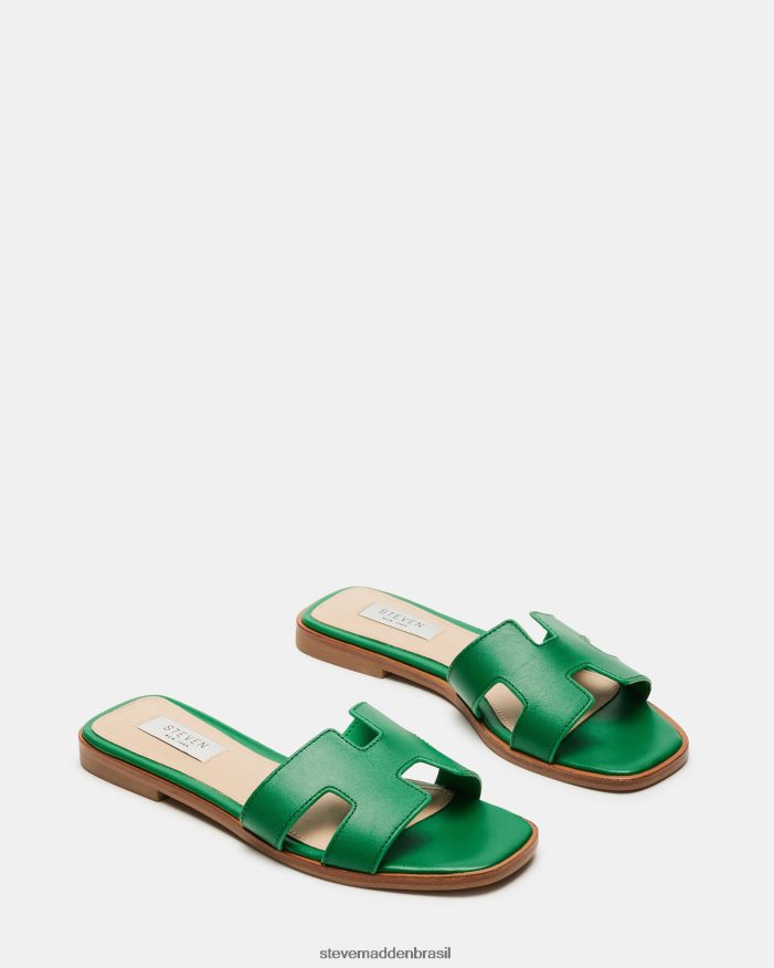 calçados couro verde mulheres Steve Madden Hadyn ZTFPZH37