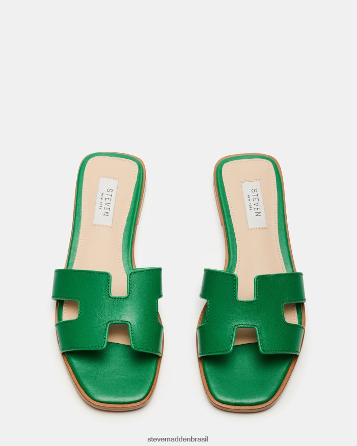 calçados couro verde mulheres Steve Madden Hadyn ZTFPZH37