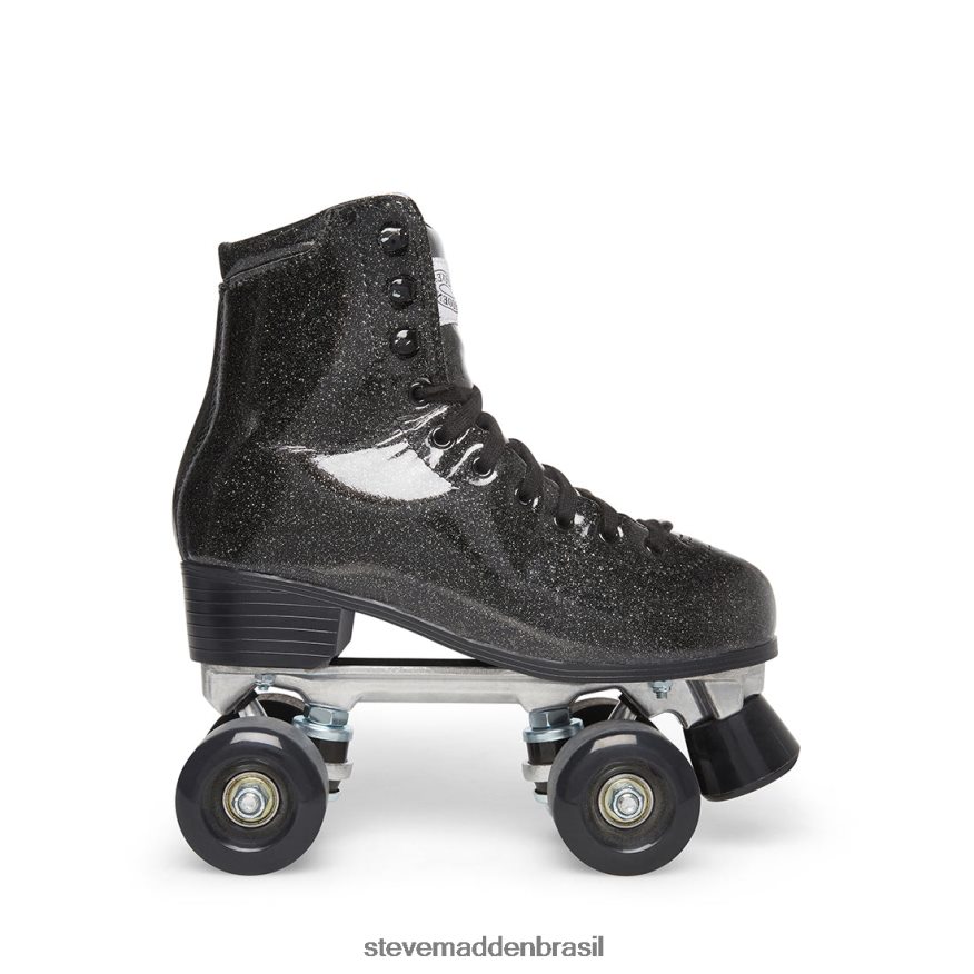 calçados brilho preto mulheres Steve Madden sk8r ZTFPZH310