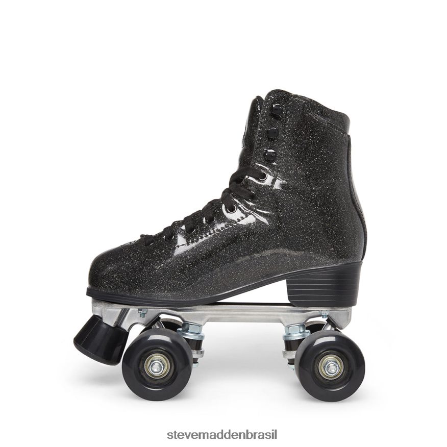 calçados brilho preto mulheres Steve Madden sk8r ZTFPZH310