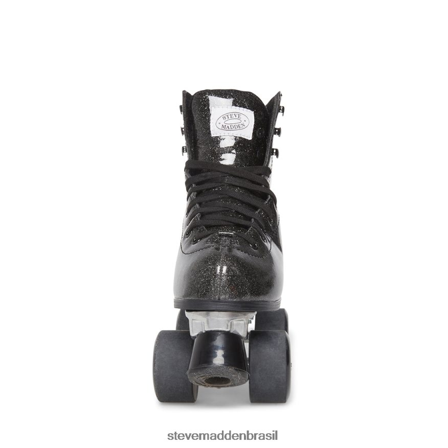 calçados brilho preto mulheres Steve Madden sk8r ZTFPZH310