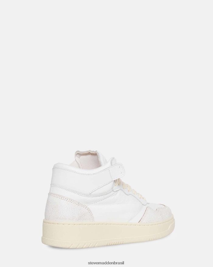 calçados couro branco mulheres Steve Madden Wayne ZTFPZH294