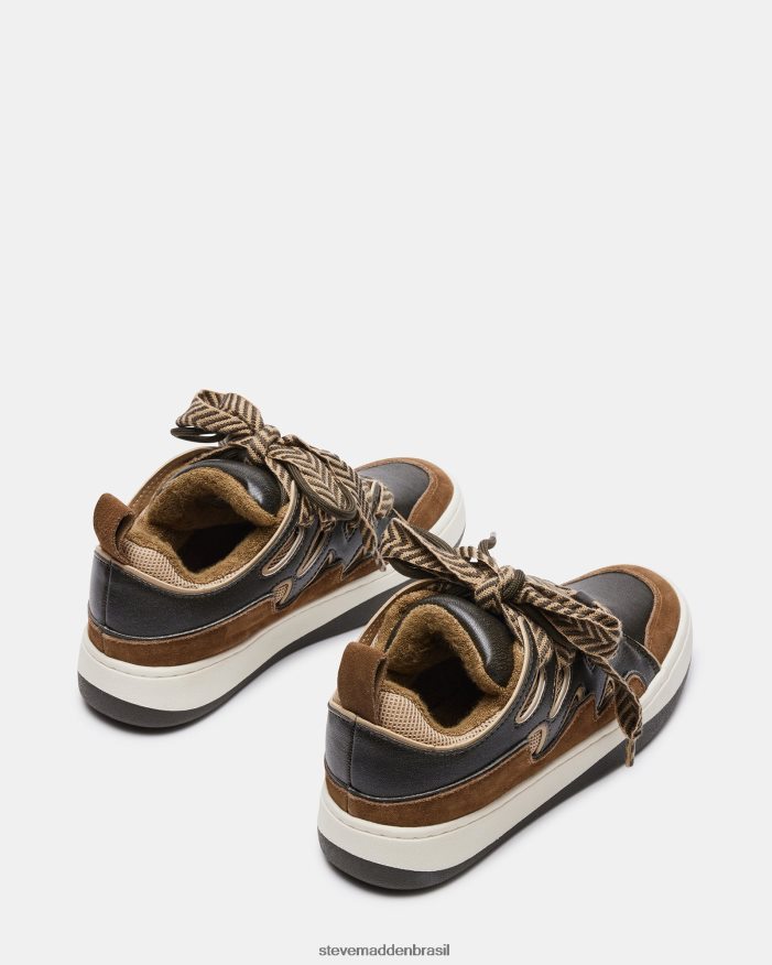 calçados marrom angustiado mulheres Steve Madden rugindo ZTFPZH295